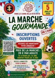 Marche gourmande de l'ASH le 5 juillet