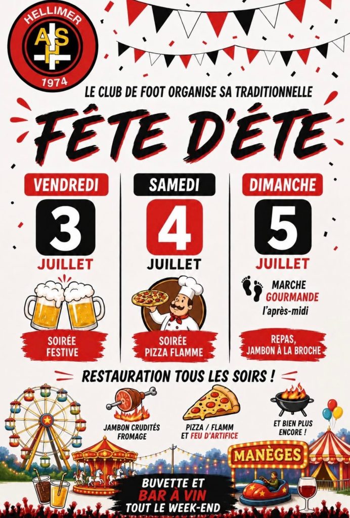 Fête d'été de l'ASH du 3 au 5 juillet